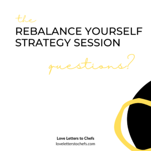 Poster advertising FAQ for the Rebalance Yourself Strategy Session