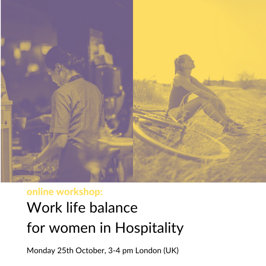 Poster for Workshop: Work life balance for women in Hospitality