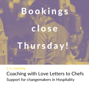 Poster for coaching with LLTC saying "Bookings close Thursday!"